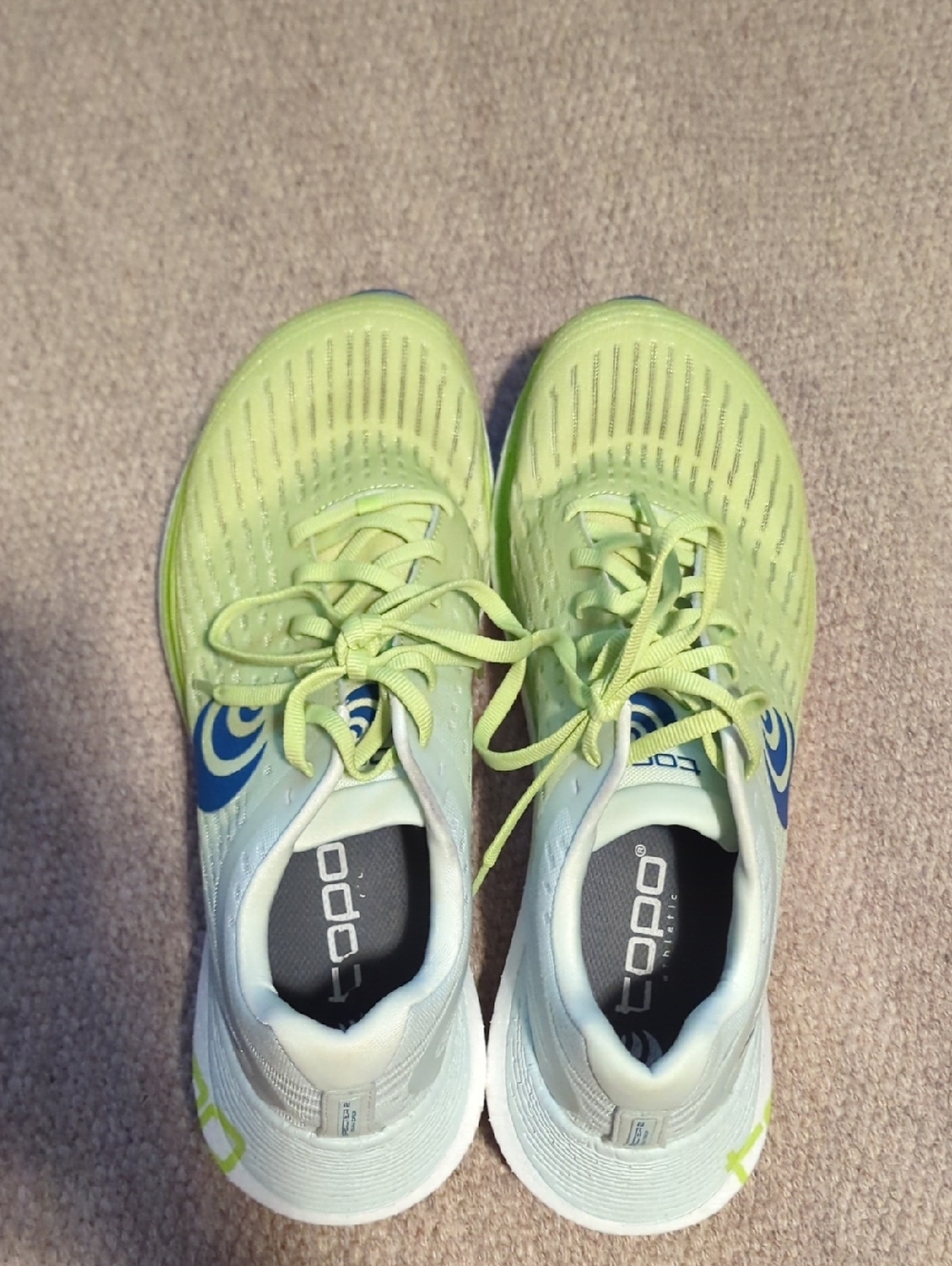 Mens Topo Athletics Specter 2 Running Shoes Blue/Green Size 12.. - Picture 7 of 9